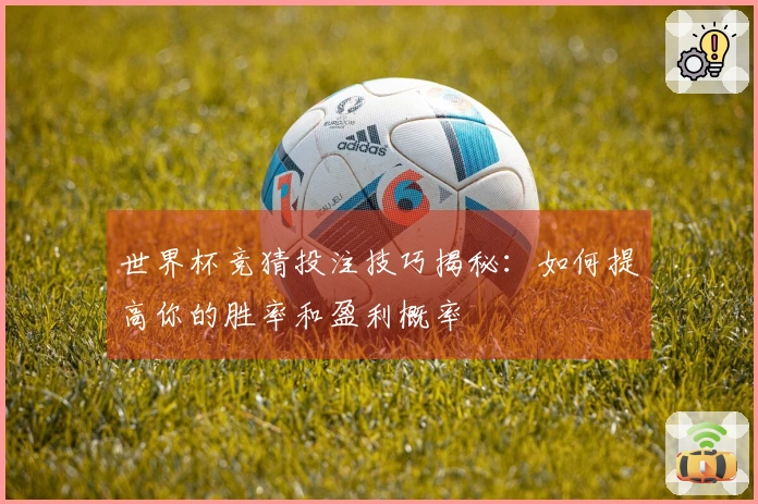 世界杯竞猜投注技巧揭秘：如何提高你的胜率和盈利概率